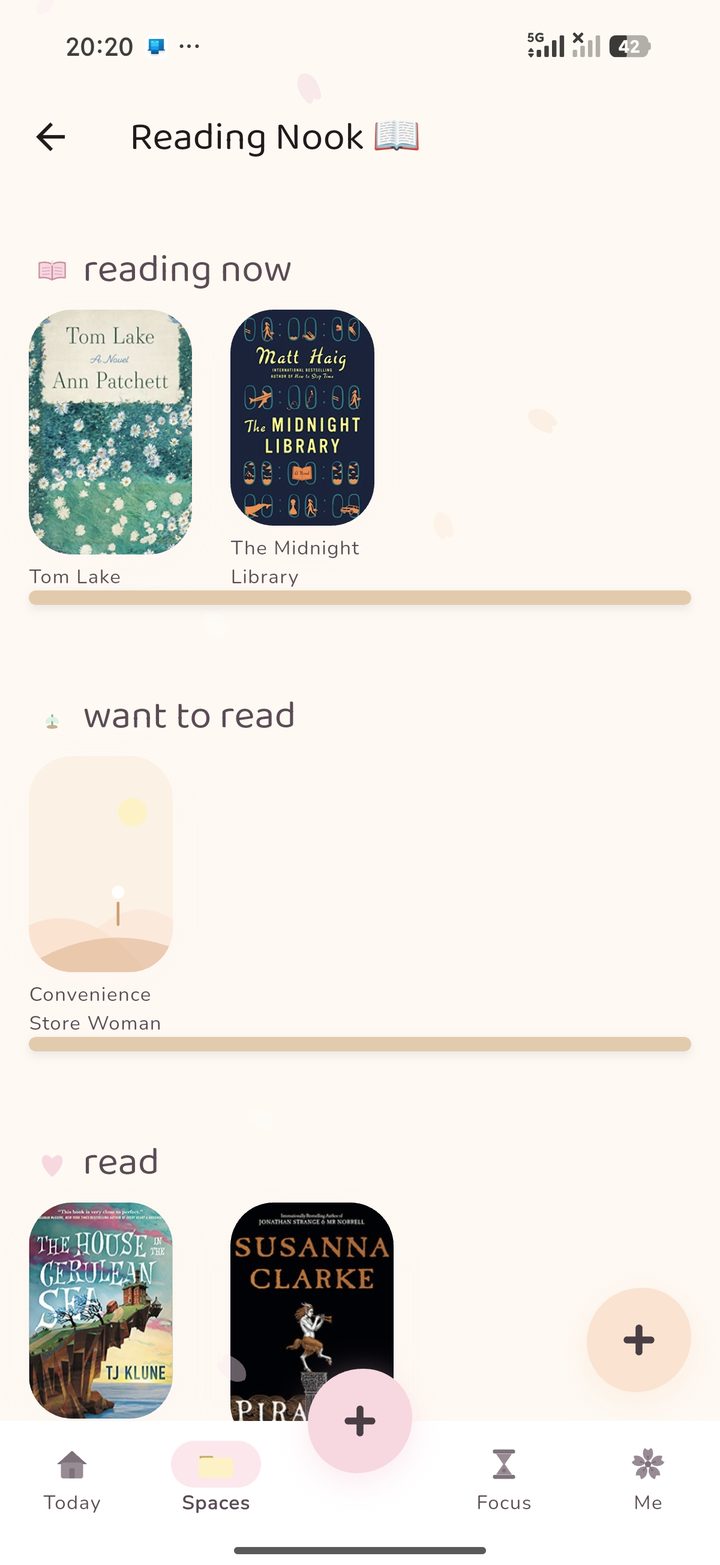 Cocoon's Reading Nook — reading now, want to read, and finished, with real book covers
